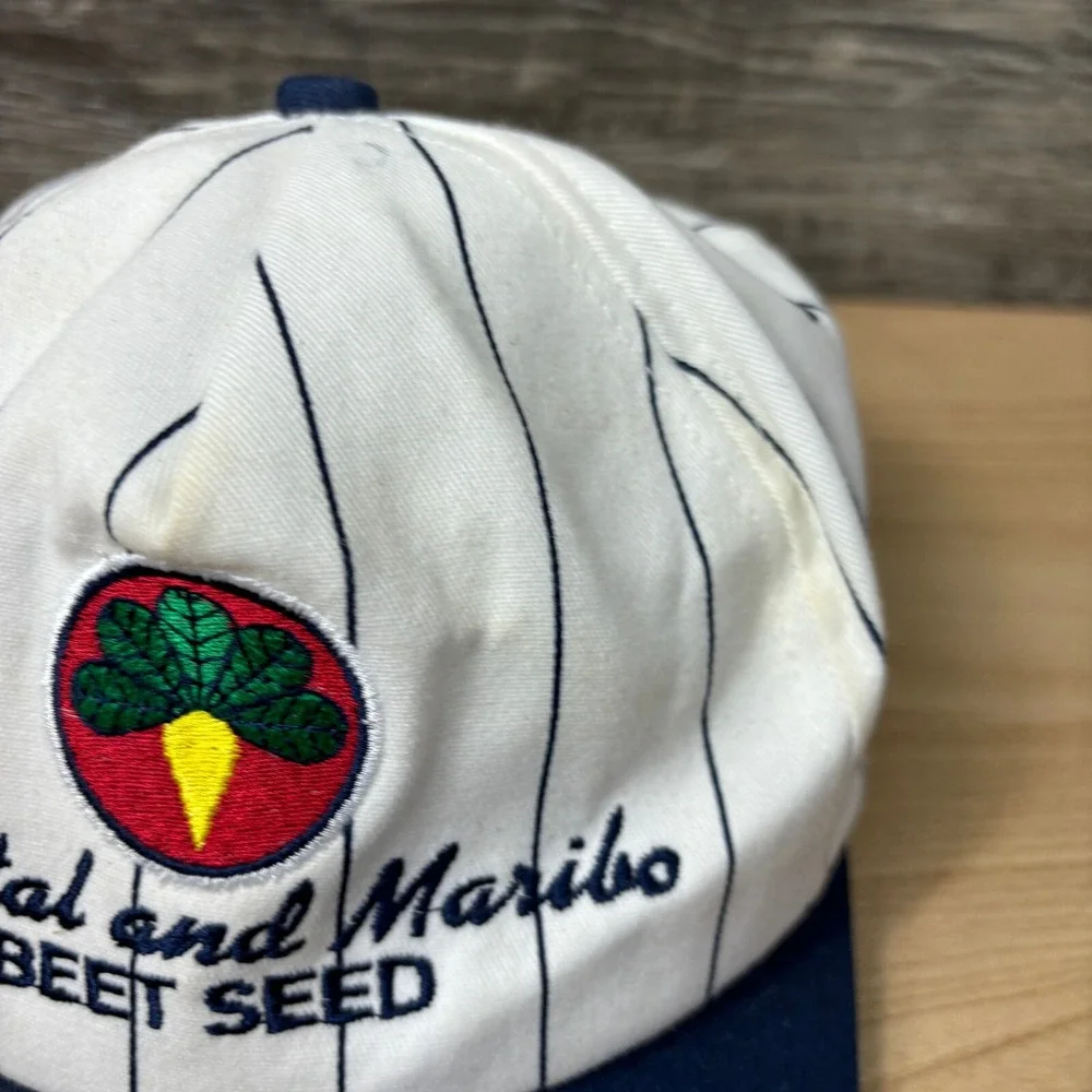 Vintage Crystal and‎ Maribo Hat Cap Snapback Beet Seed Farming K Products